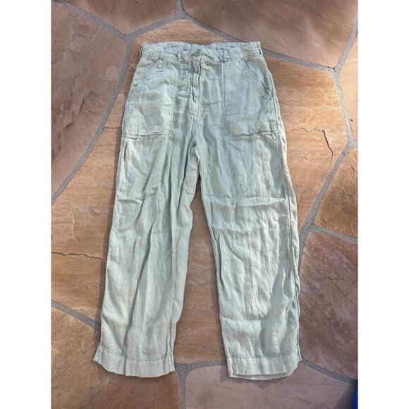 Zara Pants - Zara Women’s Cargo Pants Green Lightweight Wide Leg Size Large